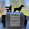 German Shorthaired Pointer Toilet Roll Holder (Docked)